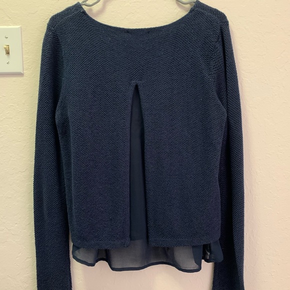 Sweater with sheer layer - Picture 2 of 5